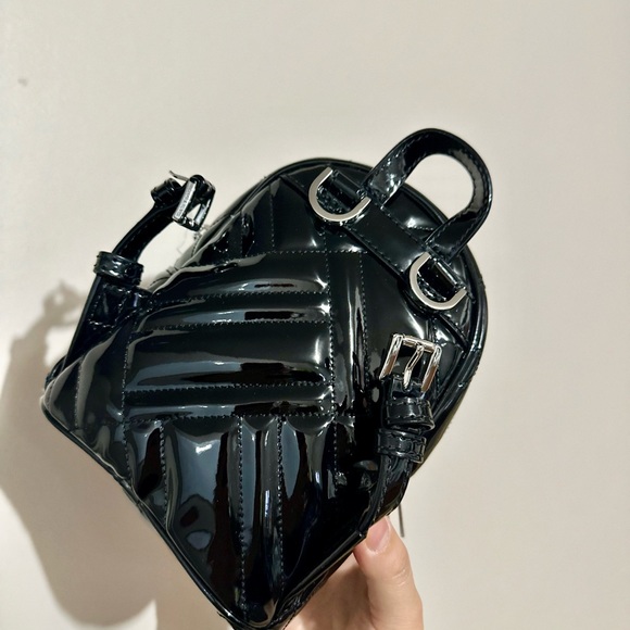 NWT Michael Kors ABBEY XS MINI Backpack Black Silver - Picture 13 of 13